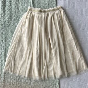 Hanna Andersson champagne gold tulle skirt size 10
